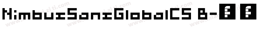 NimbusSansGlobalCS B字体转换